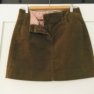 J.Crew women’s corduroy mini skirt